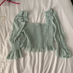 Off shoulder peasant top